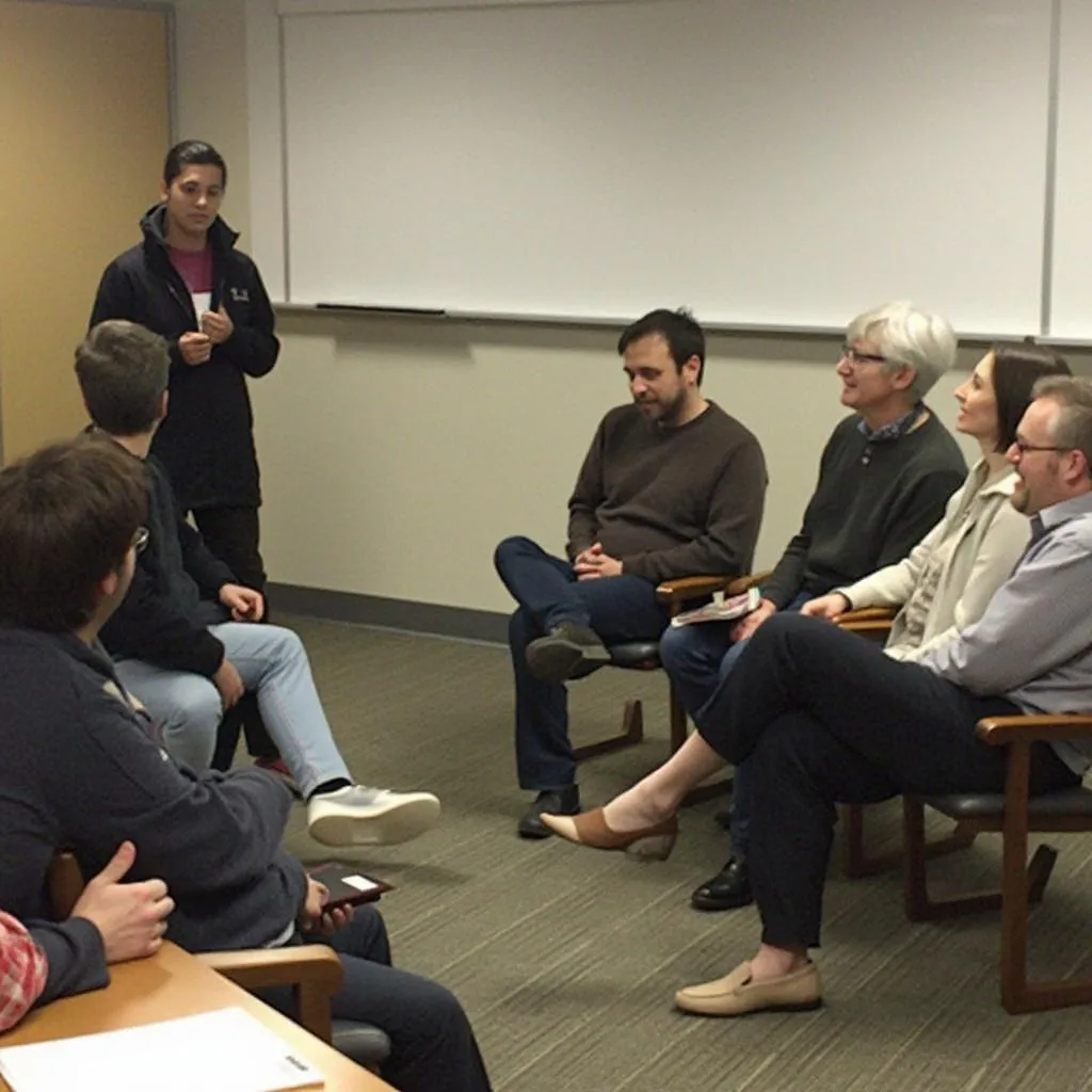 Interactive workshop session with participants engaging